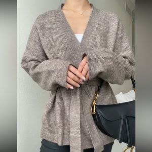 Tie Belt Cardigan